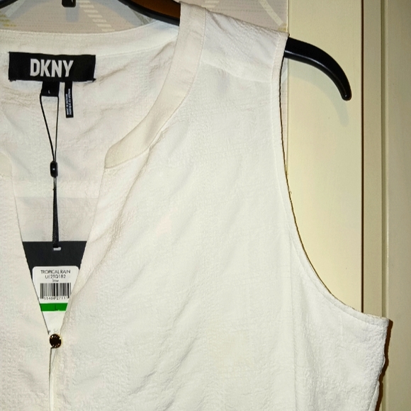 DKNY Sleeveless Blouse Tropical Rain - Picture 7 of 10